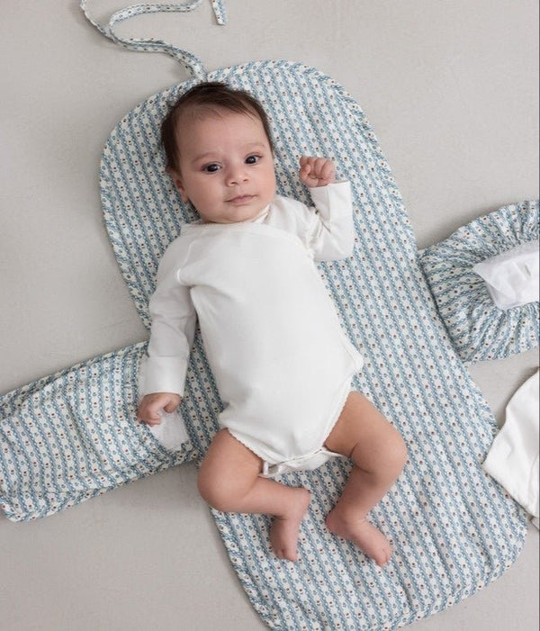 marmar copenhagen changing mat - portable striped floral - MarMar Copenhagen - Changing Mat