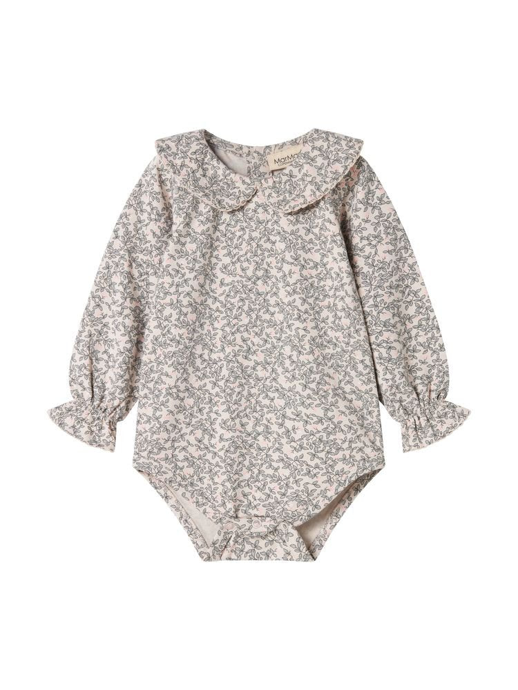 marmar copenhagen onesie - floral collared longsleeve 'brynn' - MarMar Copenhagen - Bodysuit