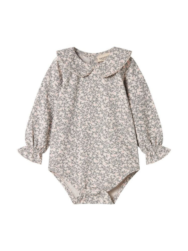 marmar copenhagen onesie - floral collared longsleeve 'brynn' - MarMar Copenhagen - Bodysuit
