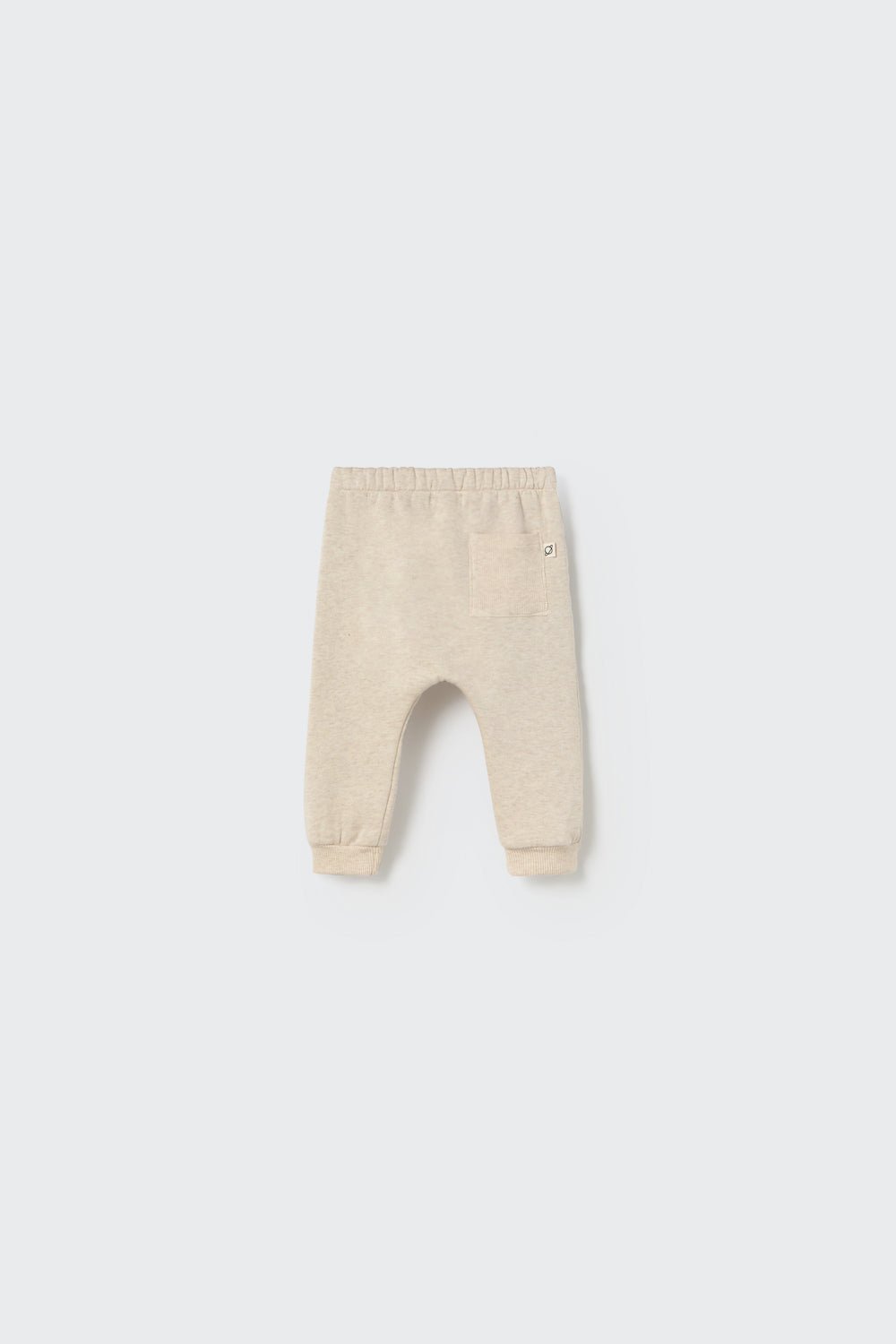 melange fleece knit pants - beige stone 'louis' - cozmo - My Little Cozmo - 