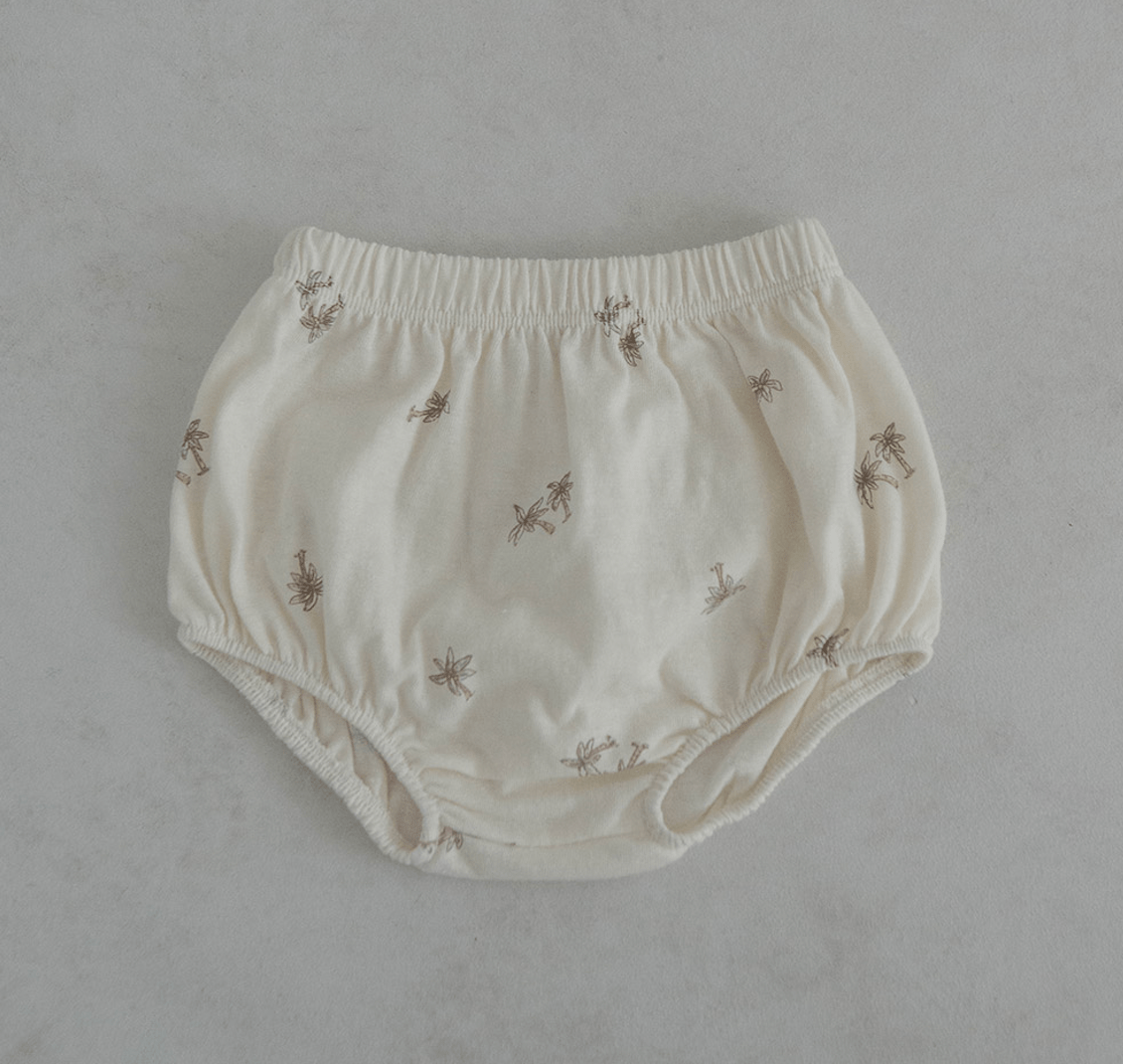 palm tree short sleeve + bloomer set - alo ivory - Peekaboo - Matching Set