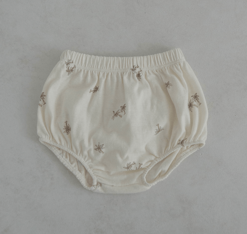palm tree short sleeve + bloomer set - alo ivory - Peekaboo - Matching Set