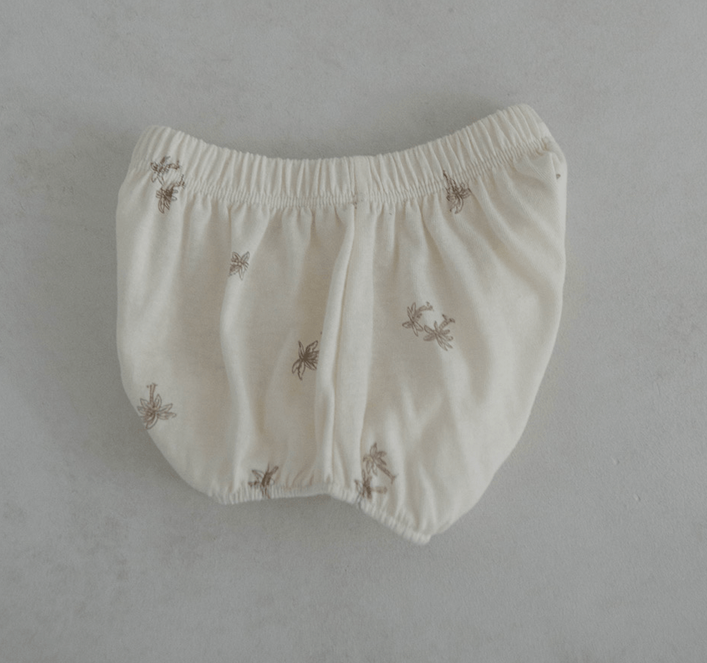 palm tree short sleeve + bloomer set - alo ivory - Peekaboo - Matching Set