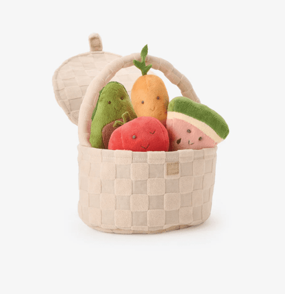 plush picnic basket activity set - Elegant Baby - Toy