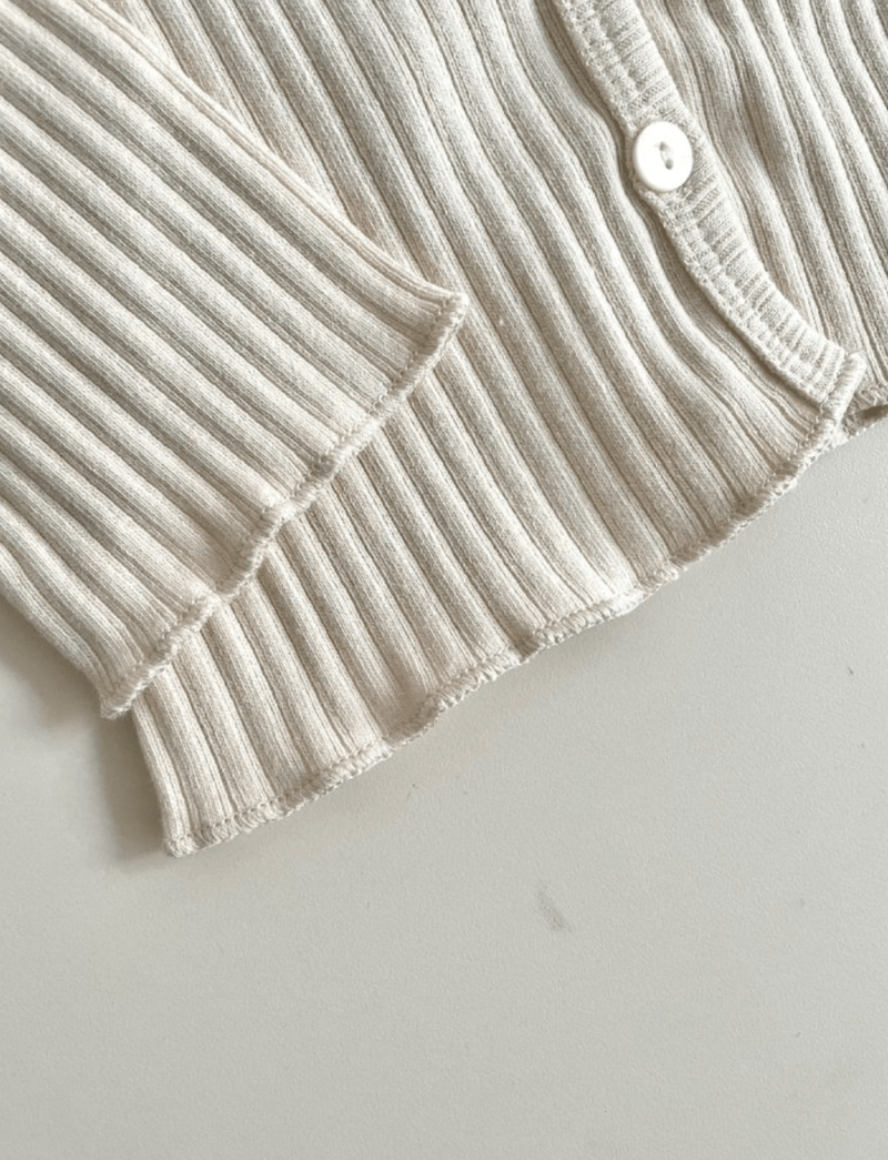 Rib Cardigan - Grey - Rama Baby - 