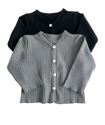 Rib Cardigan - Grey - Rama Baby - 