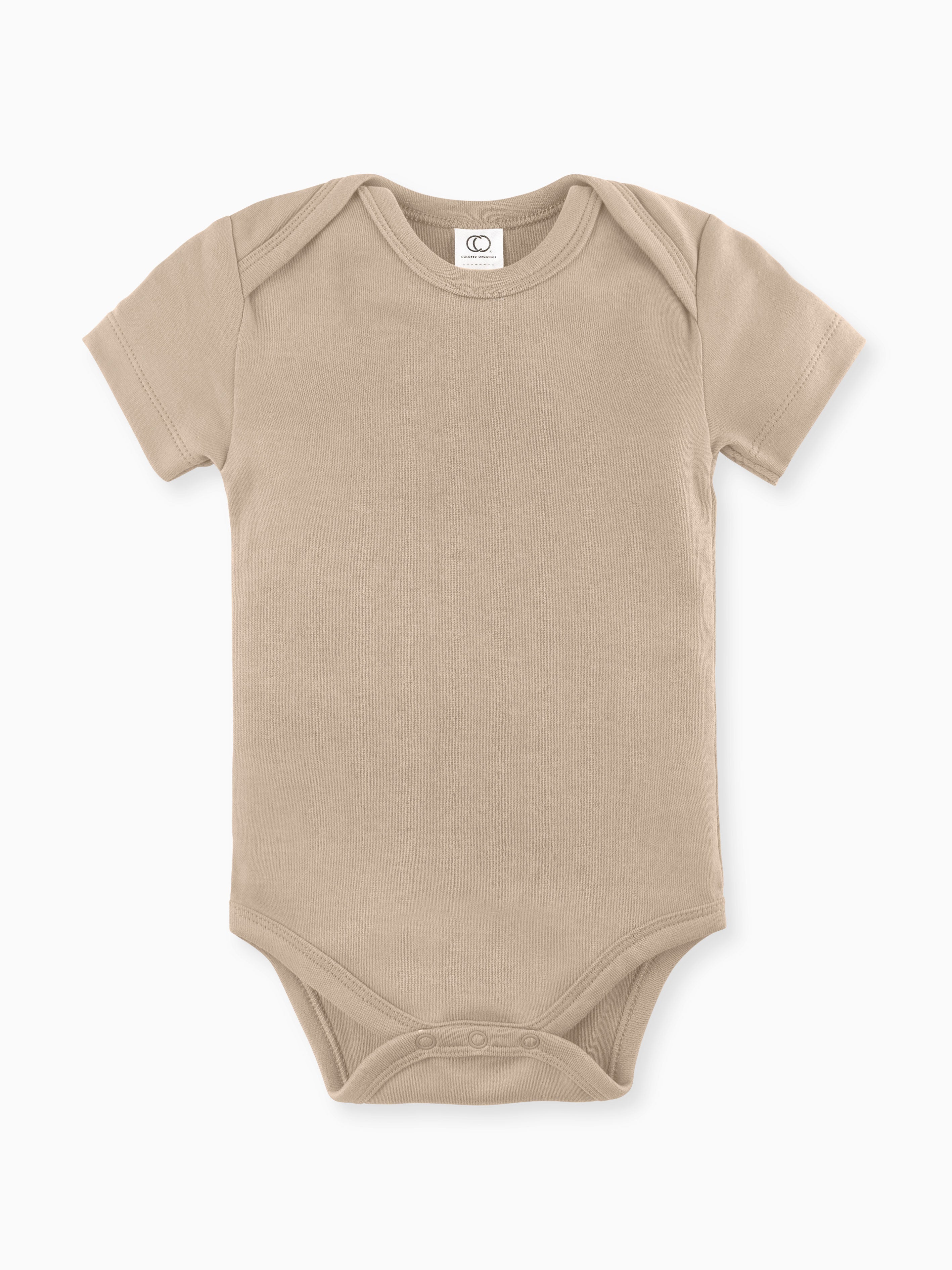 short sleeve bodysuit - clay "classic" - Colored Organics - 