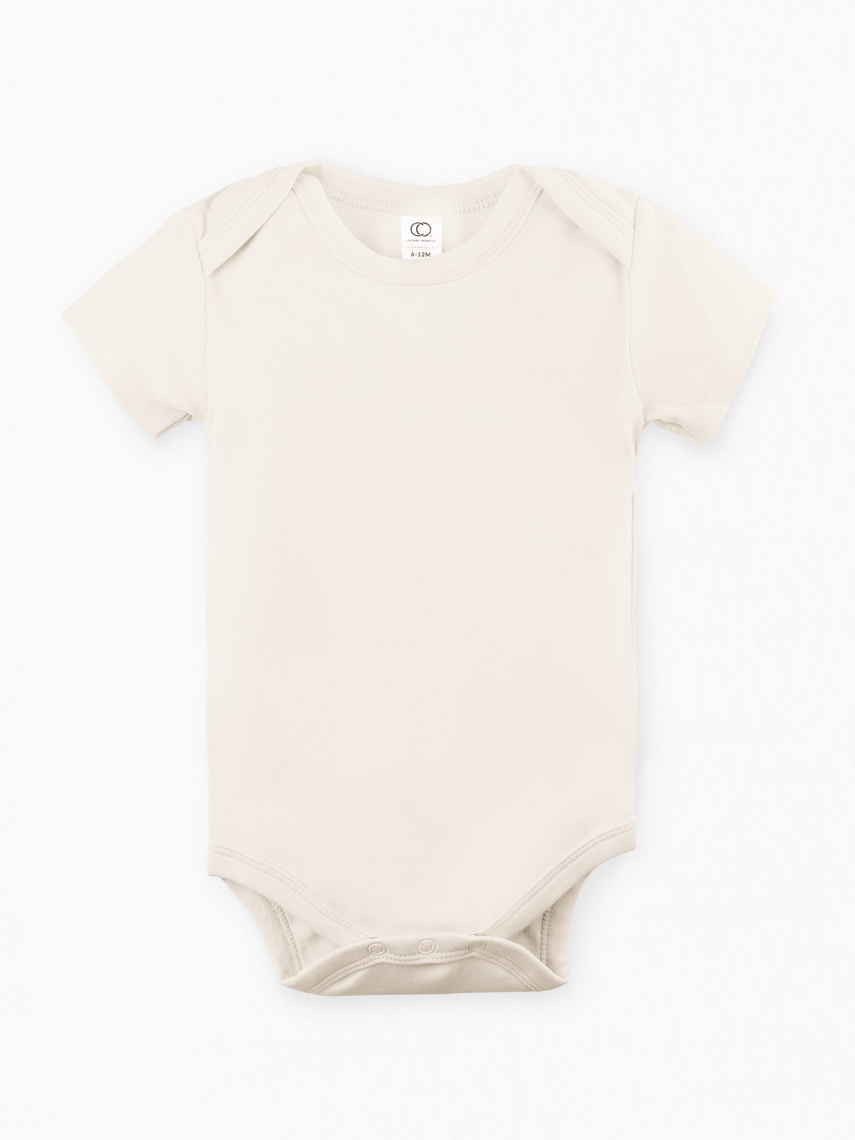 short sleeve bodysuit - natural "classic" - Colored Organics - 