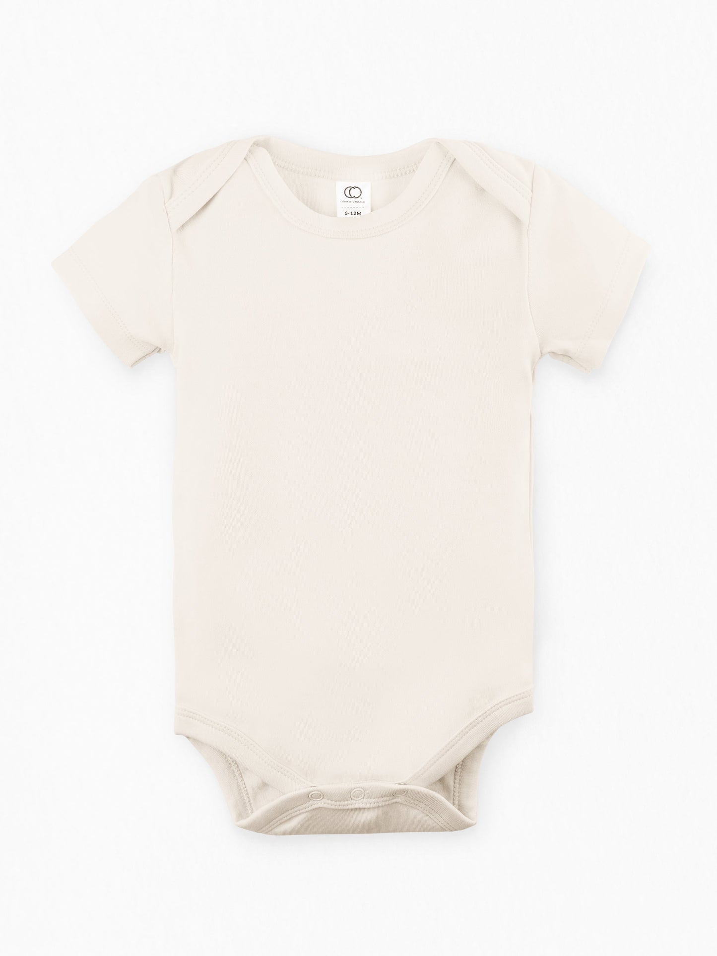 short sleeve bodysuit - natural "classic" - Colored Organics - 