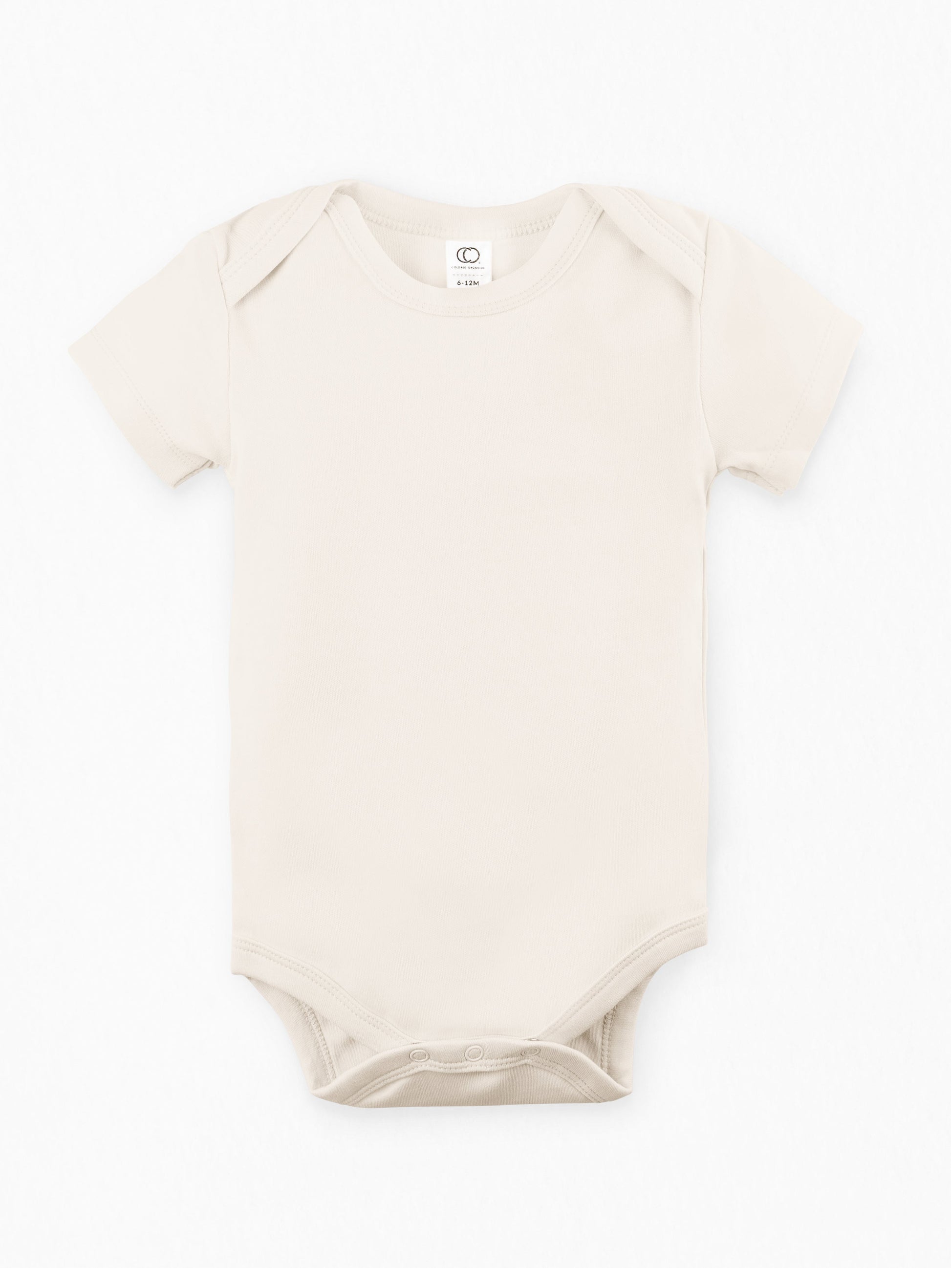 short sleeve bodysuit - natural "classic" - Colored Organics - 
