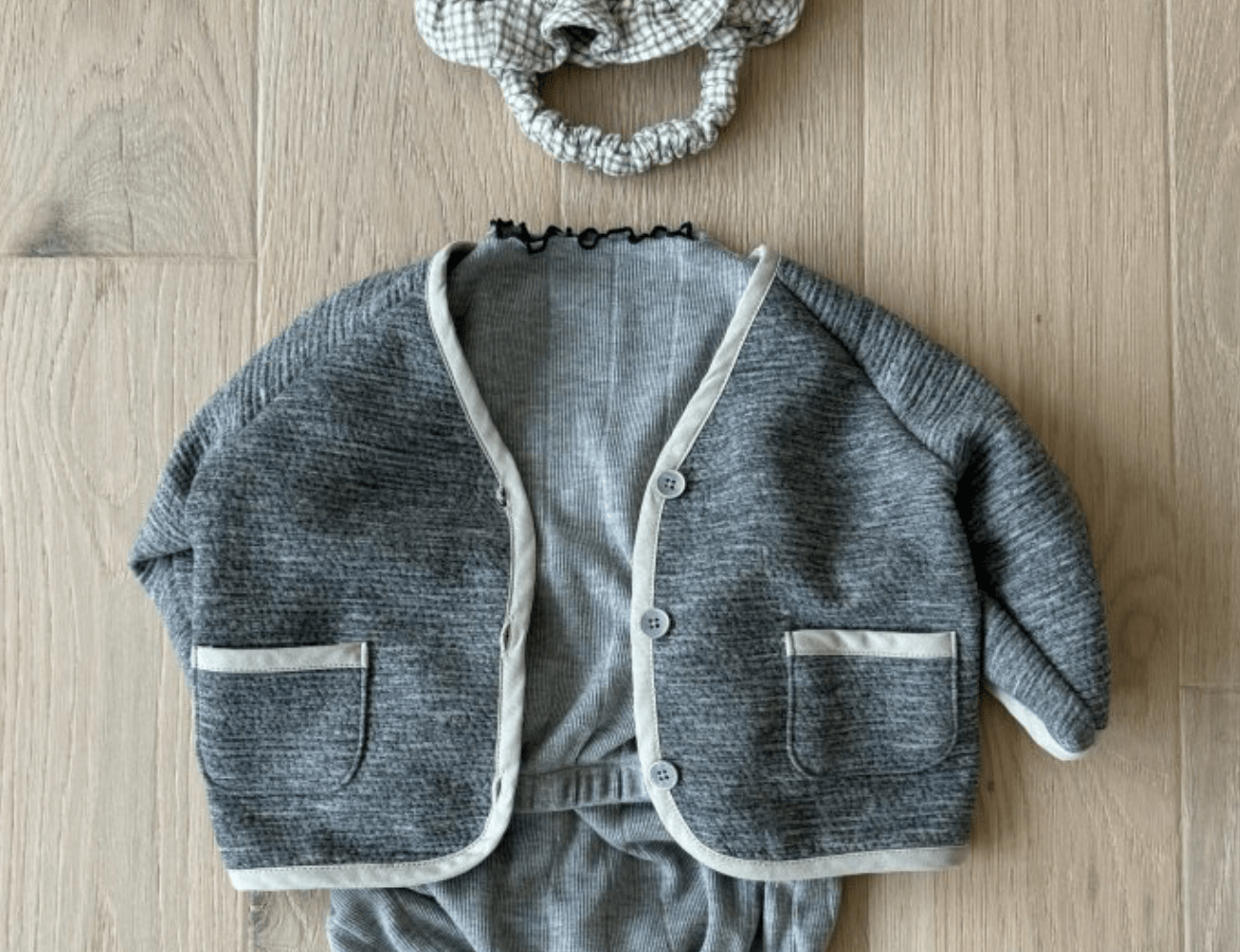 storm grey long sleeve cardigan - Bebehholic - Sweater + Jacket