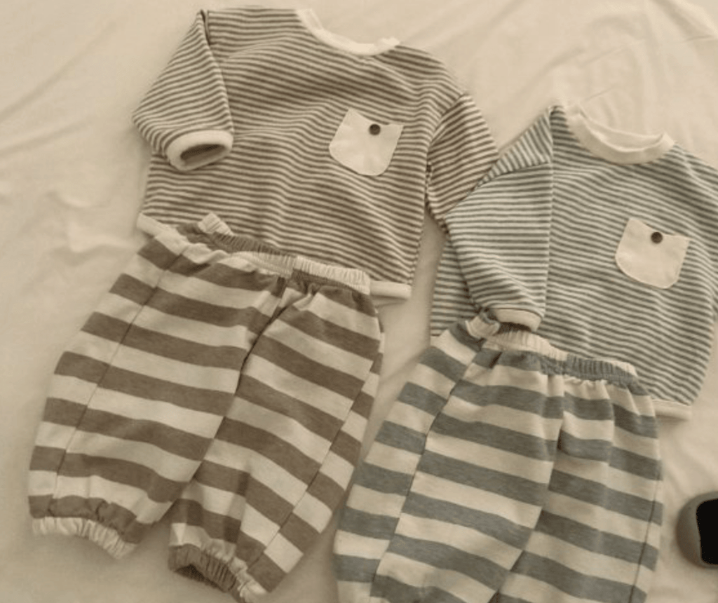 striped sweatpants - denkang joggers - Valu Bebe - 