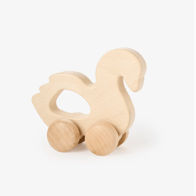 wooden push toy - swan - Elegant Baby - Toy